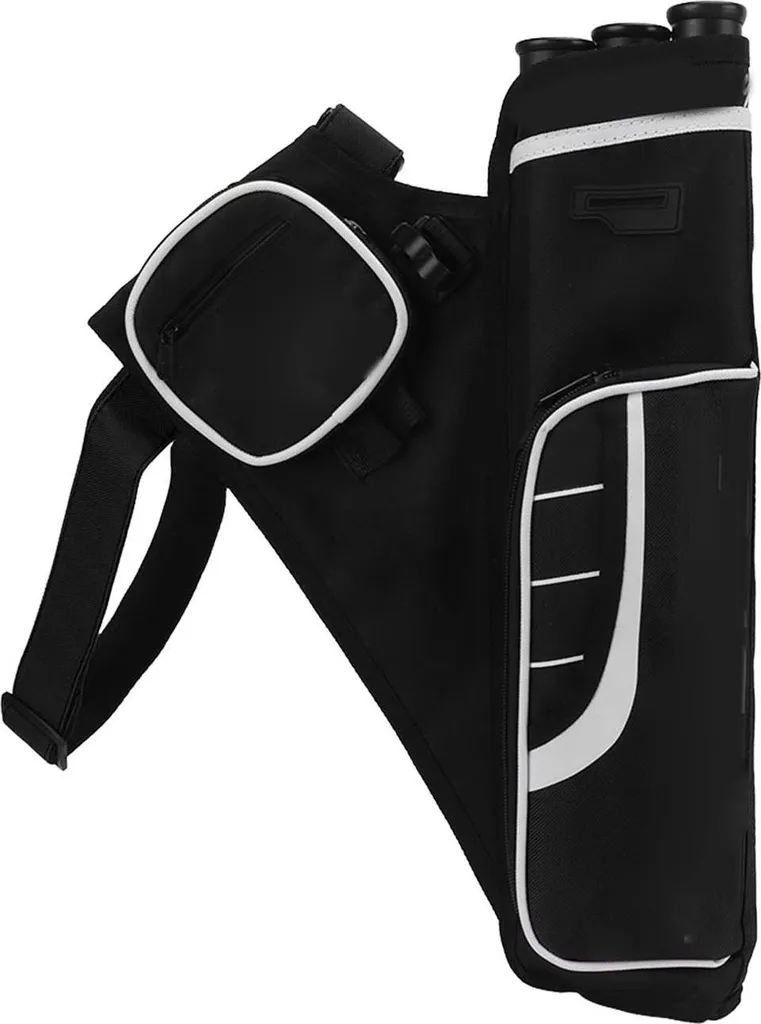 Carquois multidirectionnel noir avec sac de transport pour arcs