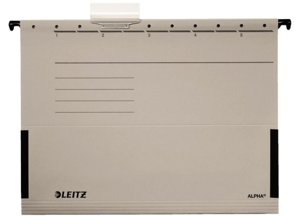 Závesný obal Leitz ALPHA s bočnicami sivý Produktbild 