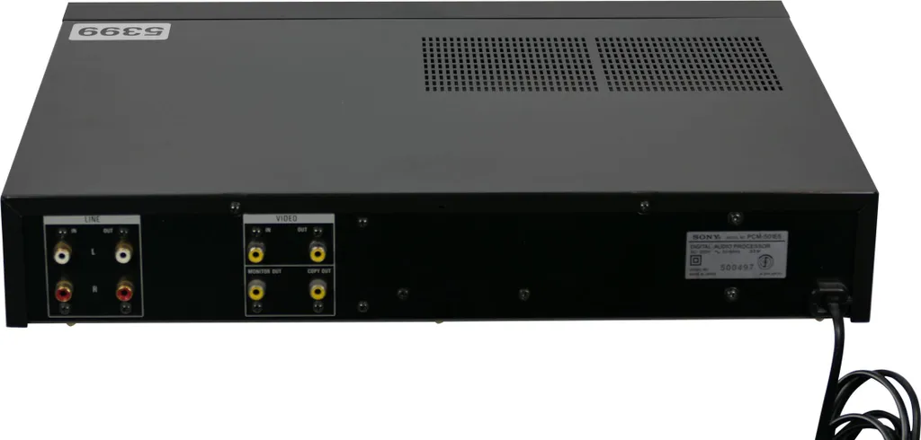 Sony PCM-501ES solution pour numérisation audio sur support vidéo