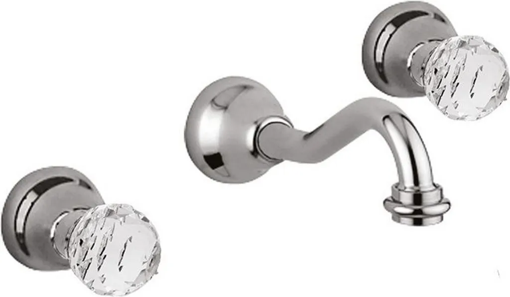 Mitigeur mural de luxe Swarovski pour vasque à poser et salle de bain