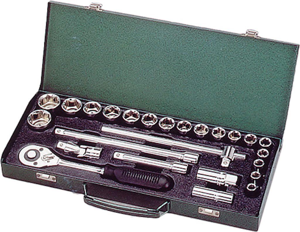 PROREGAL Werkzeug- und Steckschlüsselsatz 25 PCs, 1/2, 10-32mm
