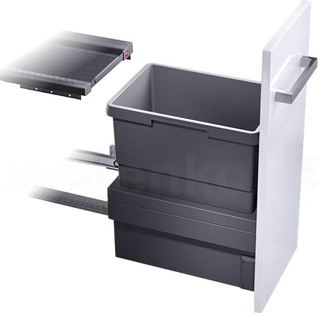 HAILO 3608311 Abfallsorter 30 Liter CARGO SYNCHRO ab 30 cm Schrankbreite