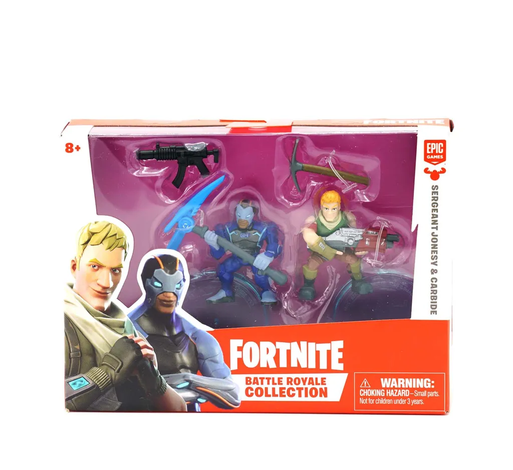 Figurines de Collection Fortnite Carbide et Sgt. Jonesey - Pack Duo