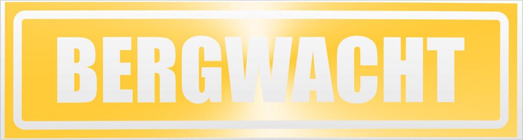 Kiwistar Bergwacht invertiert Magnetschild Schild magnetisch - 30cm Gelb - reflektierend - Magnetfolie für Auto PKW Kfz
