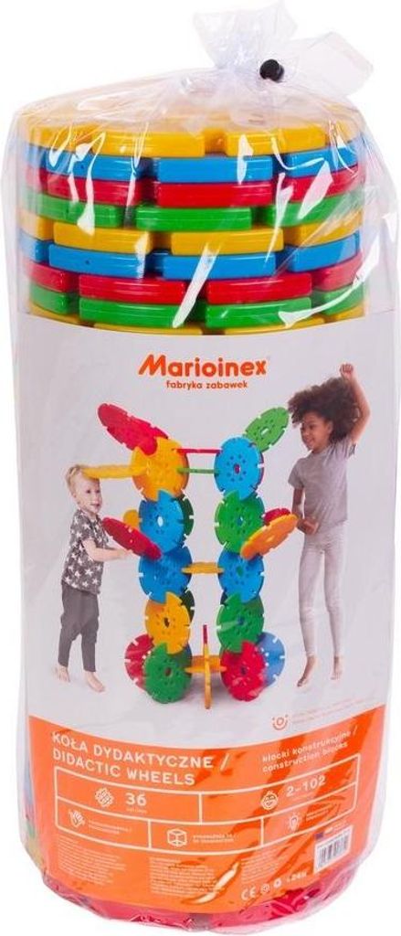 Marioinex didaktisches Spielzeug Räder 36 Stück - Lernspiel Produktbild 