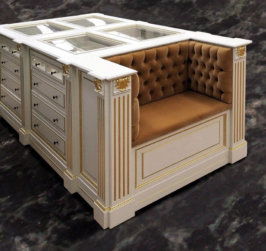 Insel Begehbarer Kleiderschrank Kommode Ankleide Zimmer Kommoden Hocker Kleider