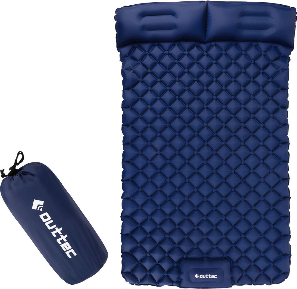 Outtec Isomatte, Luftmatratze, Schlafmatte - 205x120x5 cm - Ultraleicht Aufblasbare Matratze - Luftbett für Camping - Schnelles Aufpumpen