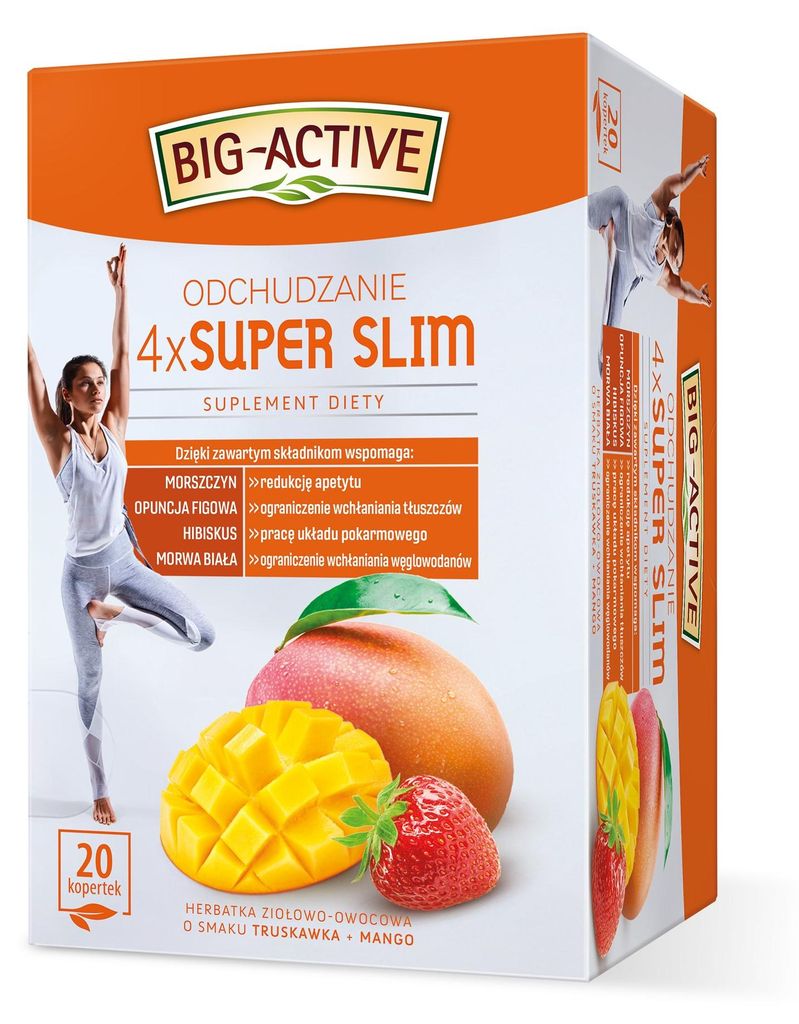 Herbata Ziołowo-Owocowa Super Slim Big-Active 4x 40 g Produktbild 
