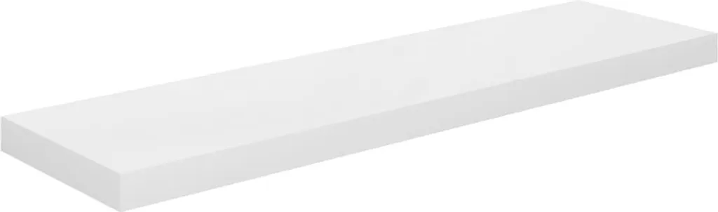 Étagère murale design blanc laqué 90cm en MDF haute densité durable