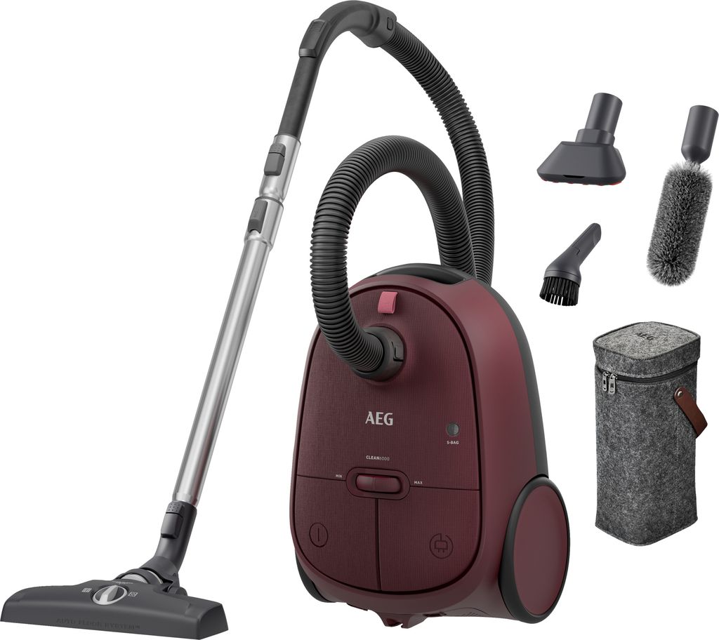 AEG CLEAN 6000 Staubsauger mit Beutel AB61CDRTD Rot Produktbild 