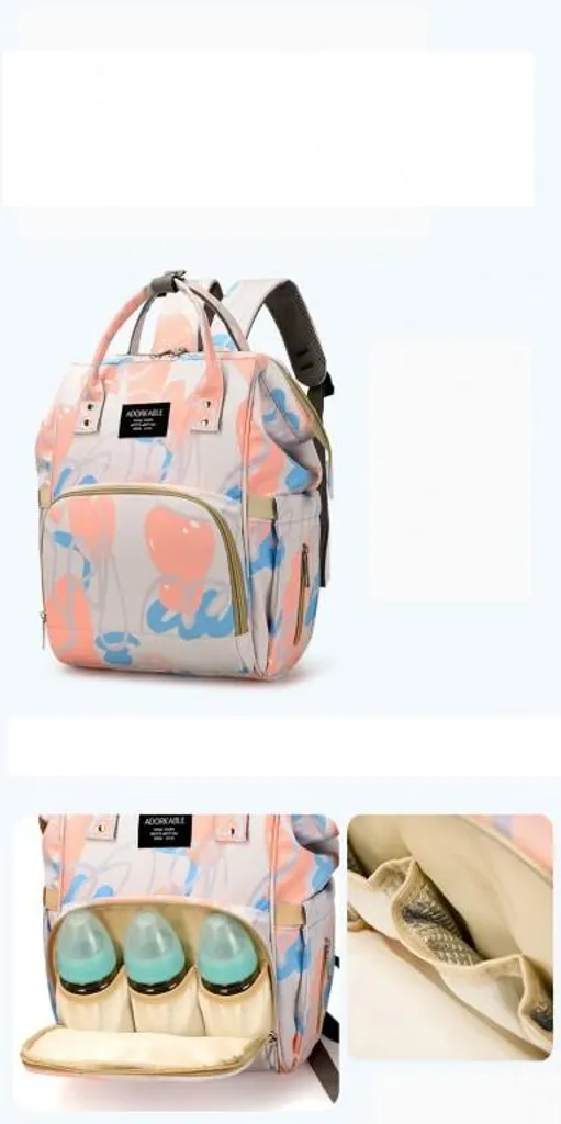 Zaino Mamma PLM16WZ3: Borsa Organizzatore Multifunzione per Neonato