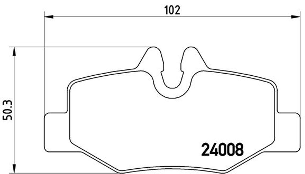Brembo Bremsbelagsatz, Scheibenbremse Hinterachse P 50 051