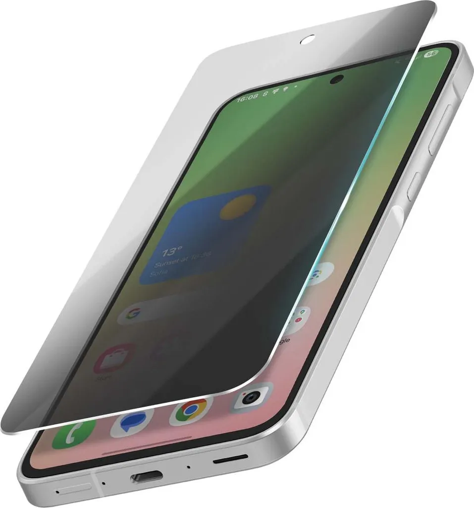 Avizar, pellicola in vetro Galaxy A56 con protezione della privacy integrata, trasparente