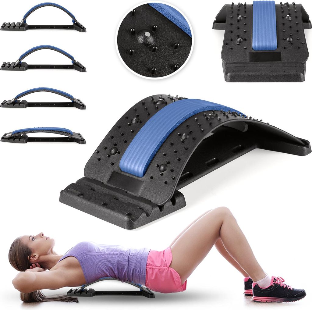 Gymtek Rückenstrecker Rückentrainer Rückendehner Back Stretcher zur Physiotherapie, Rückenmassage, Haltungskorrektur, Schmerzlinderung, Massage
