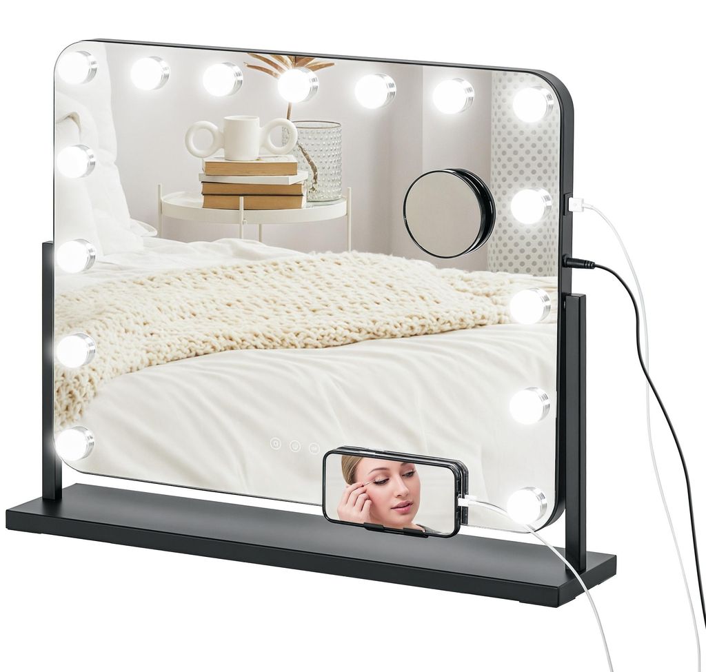 Miroir HOMCOM Hollywood avec éclairage, miroir de Image du produit 