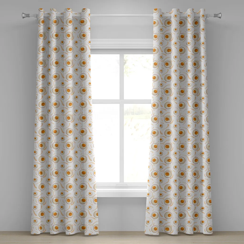 Rideaux de Cuisine Motif Petit-Déjeuner pour une Ambiance Matinale 280cm