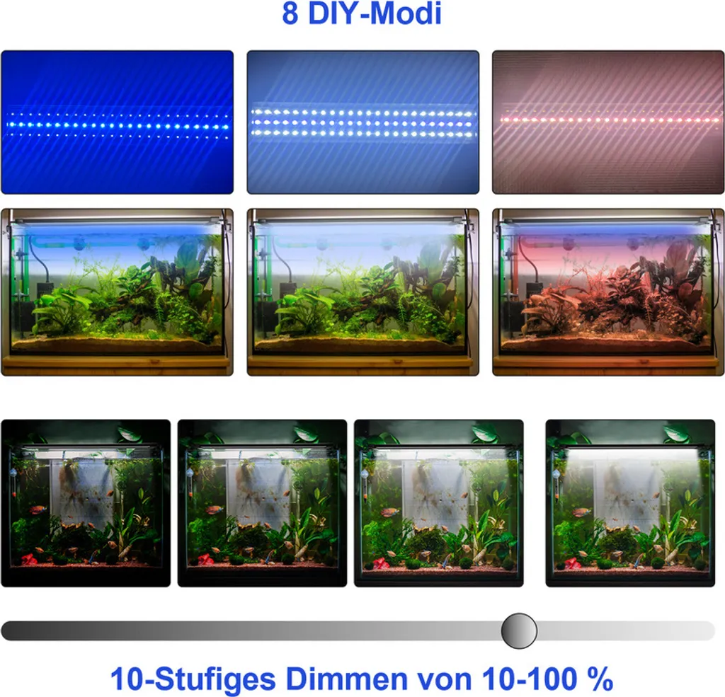 Éclairage Aquarium LED Flexible 120-150cm Solution RGB pour Grand Bac - 3