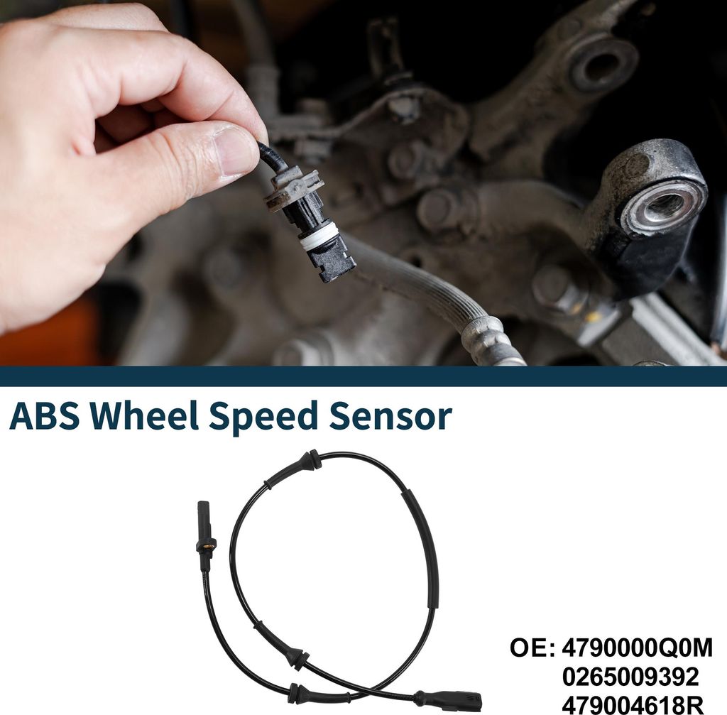 ABS Raddrehzahlsensor hinten links rechts ABS Sensor Antiblockiersystem Sensor Nr. 4790000Q0M/0265009392/479004618R für Nissan NV300 2016-2023