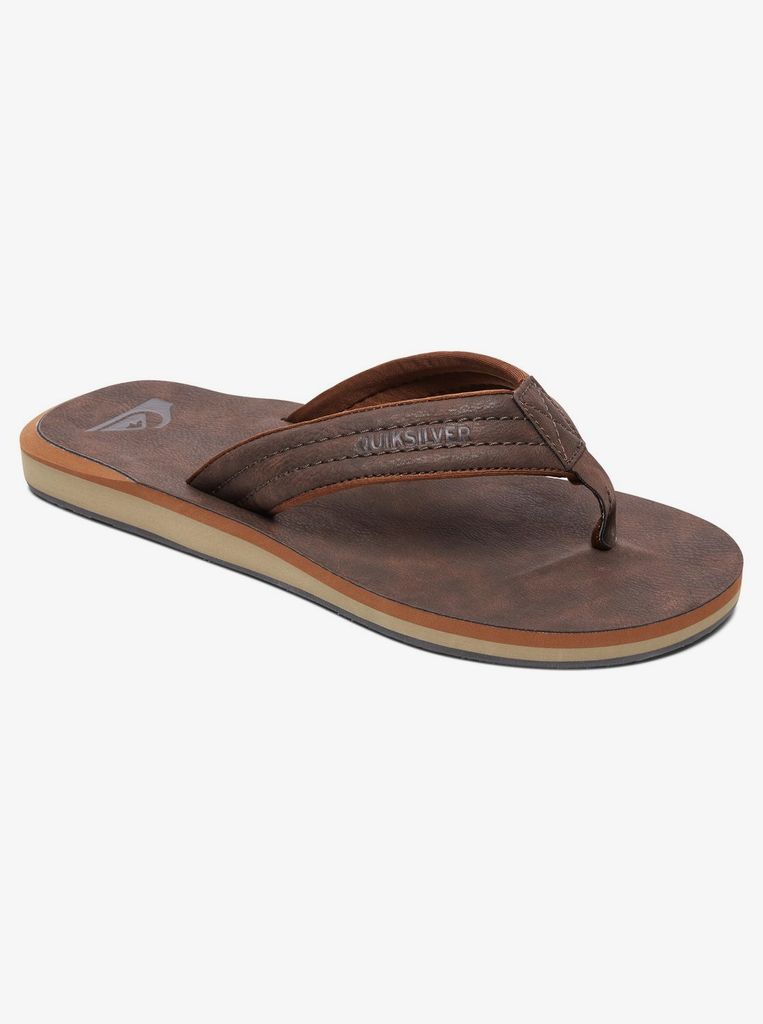 Quiksilver Carver Nubuck Flip-flops Braun EU 39 Herren Braun EU 39