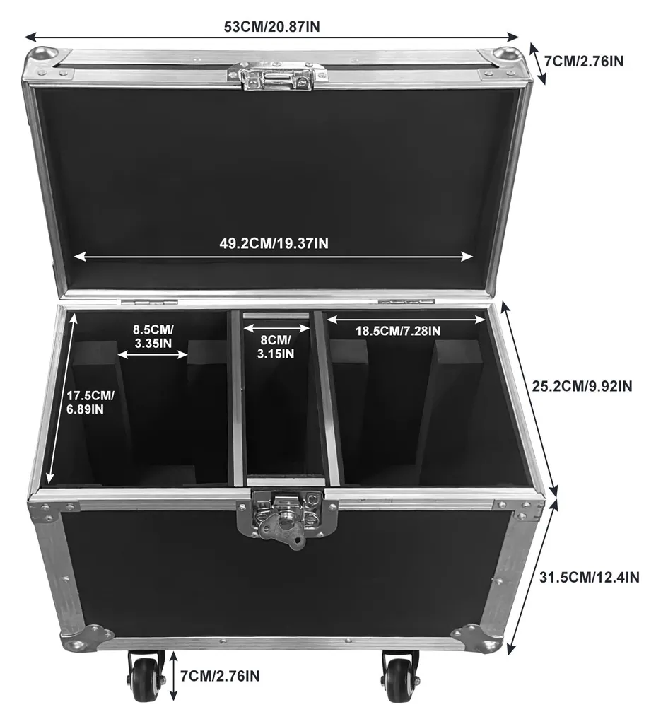 Flight case construction robuste 1 pièce pour transport facile sécurisé - 2