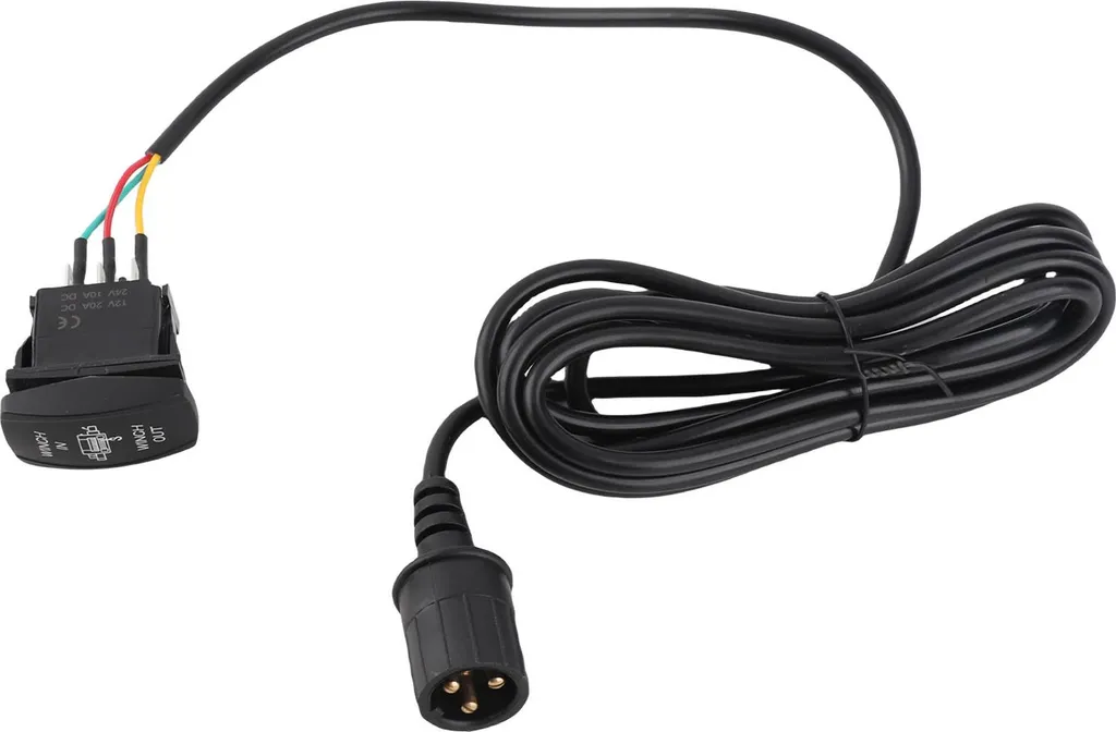 Rallonge à 3 pôles pour télécommande de treuil 12V 3m - Câble robuste - 3