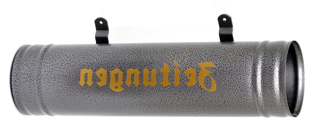Zeitungsrolle, Zeitungsbox Neu, Farbauswahl Wetter- und UV-beständig Antik Silber