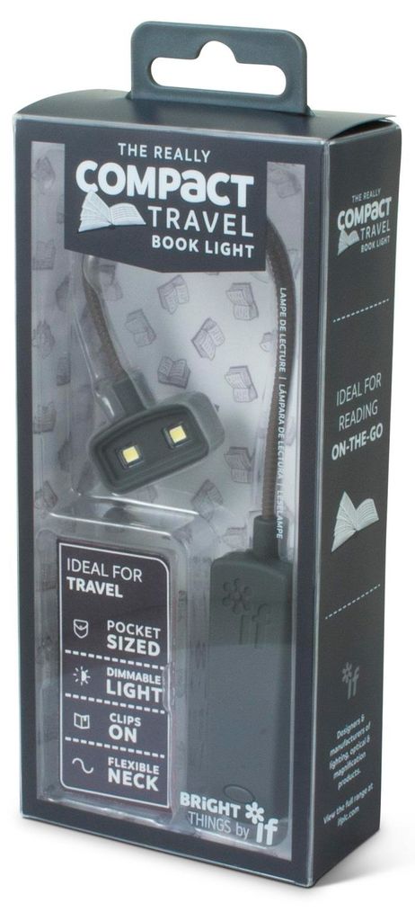 The Really Compact Travel Book Light - Grey