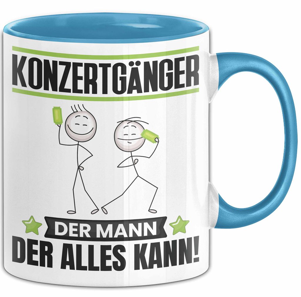 Konzertgänger Tasse Geschenk für Konzertgänger Der Mann Der Alles Kann Geschenkidee zum Geburtstag (Blau)
