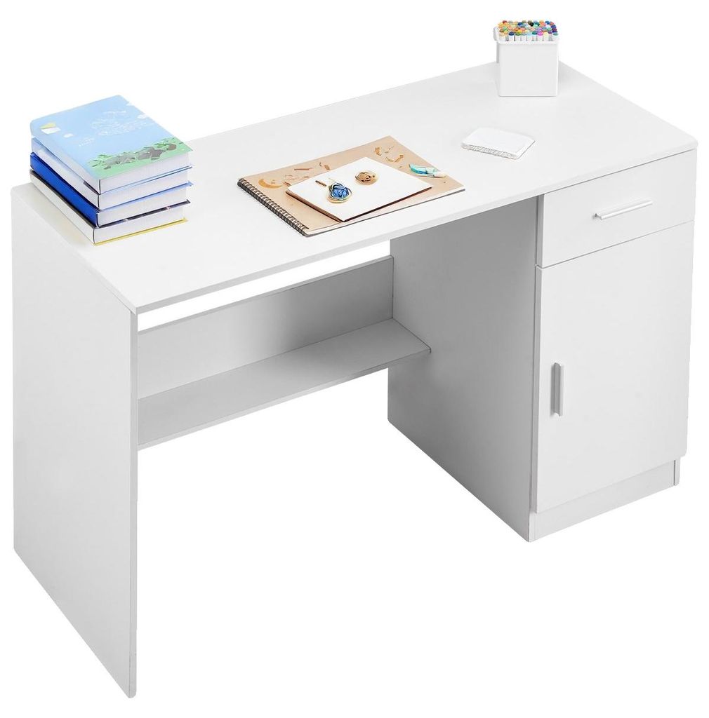 Mesa de escritorio pequeña VEVOR con cajón, ideal para Imagen del producto 