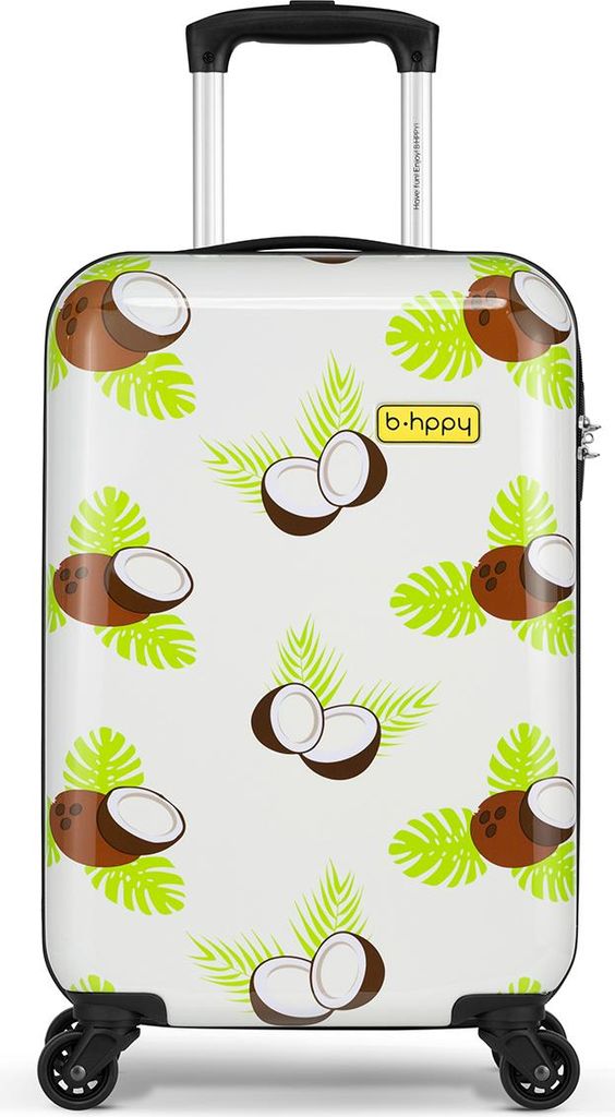 BHPPY Kinderkoffer handgepäck 53x35x20 cm, Reisekoffer kinder, Kinderkoffer mit rollen, Hartschalenkoffer für Kinder, Farbe Grau