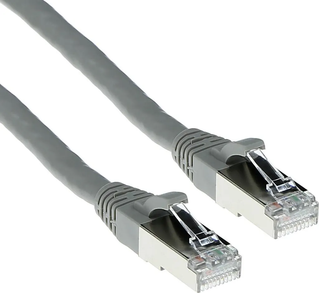ACT Grigio 25 metri di cavo patch LSZH SFTP CAT6A snagless con connettori RJ45. Cat6a s/ftp lszh sng gy 25,00m (FB7025)