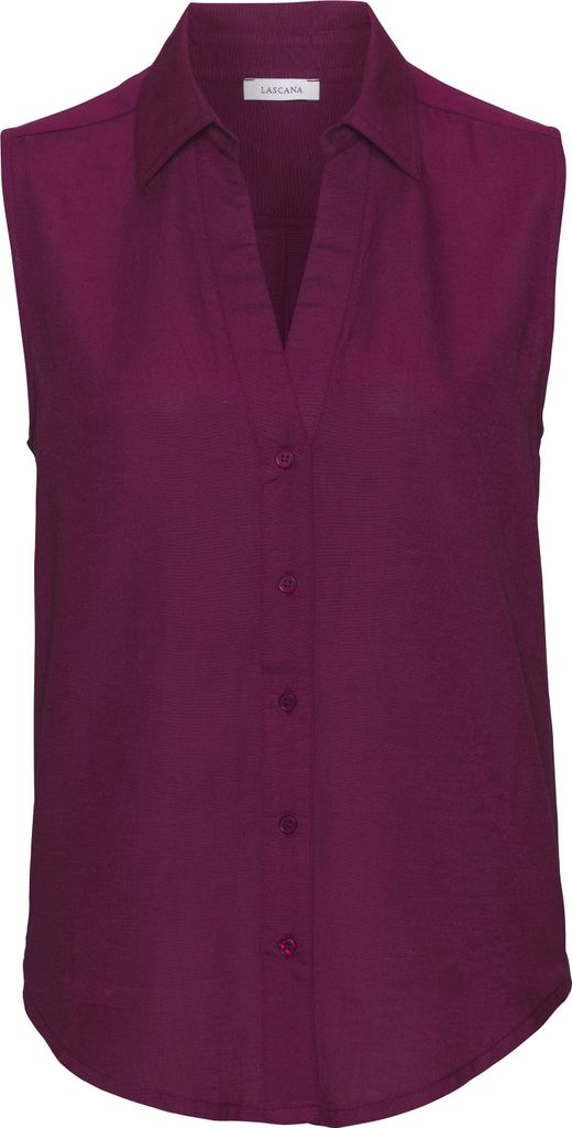 LASCANA Blusentop aubergine Größe 40