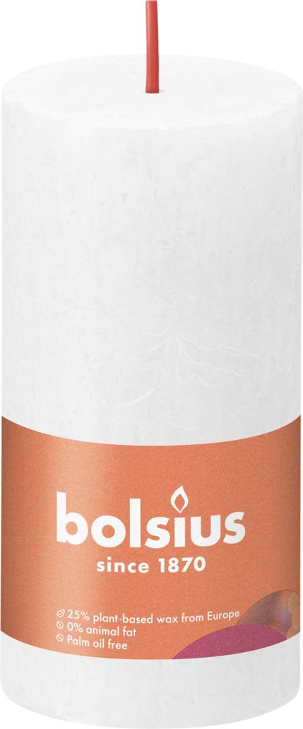 Bolsius Rustik Bougie de tête blanc nuageux 100/50mm Image du produit 