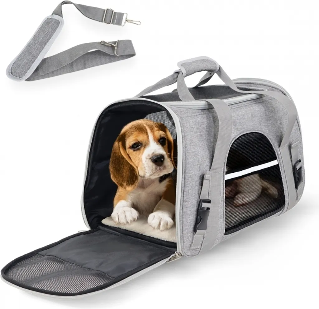 Caisse Transport Chien Chat Mobiclinic Bronco avec Sangle Trolley 48cm