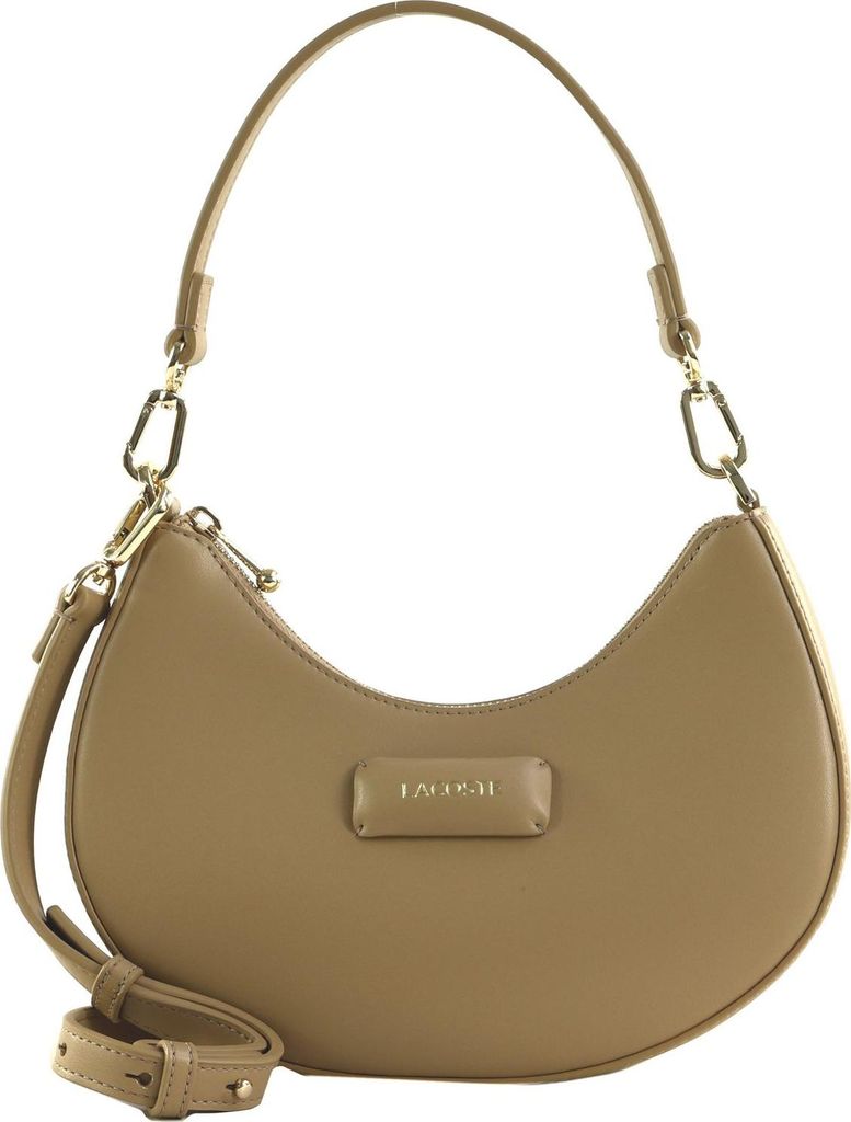 LACOSTE Umhängetasche Schultertasche Moon Bag Tan beige