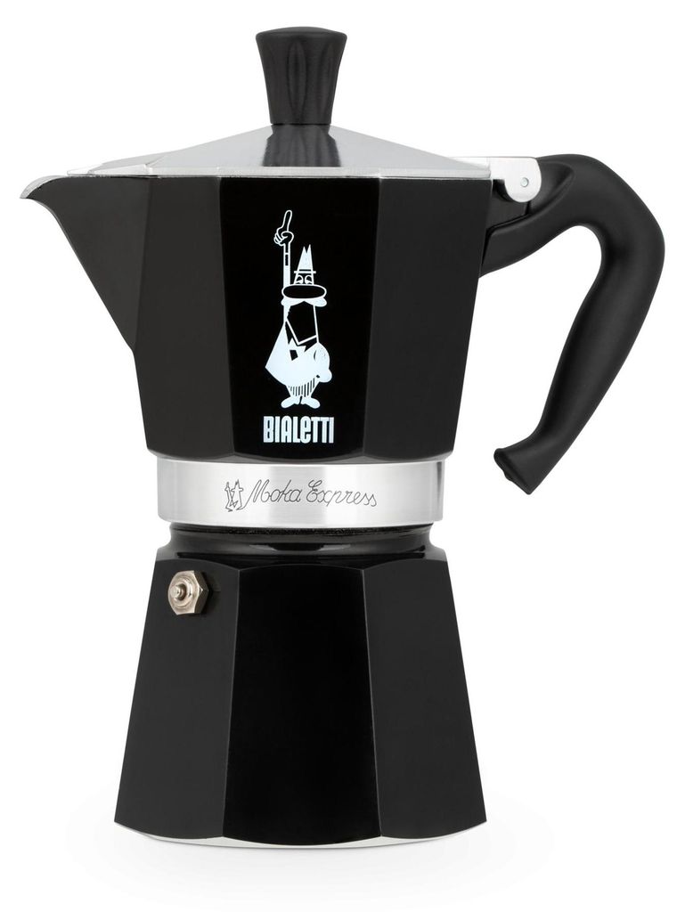 Bialetti Moka Express, Mokka-Kanne, Schwarz, Aluminium, 6 Produktbild 