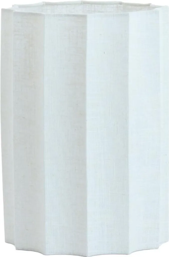 Abat-jour de rechange blanc pour lampe E27 - Textile Ø 24cm Disli