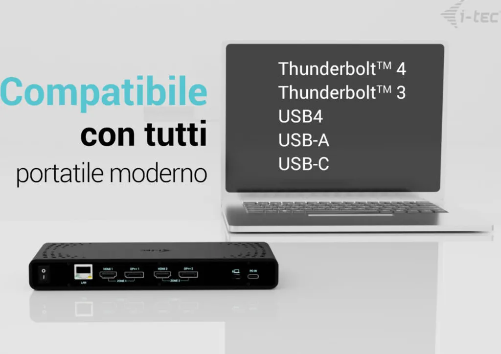 Station d'accueil Double Écran 4K Universelle USB-C avec Charge 85W - 15