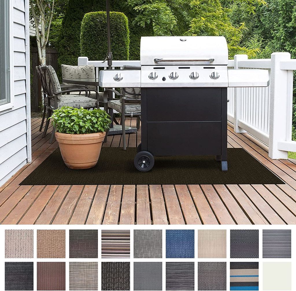 Grillschutzmatte Mantua BBQ Grillmatte Grillteppich Grillunterlage schwer entflammbar 90x120 cm