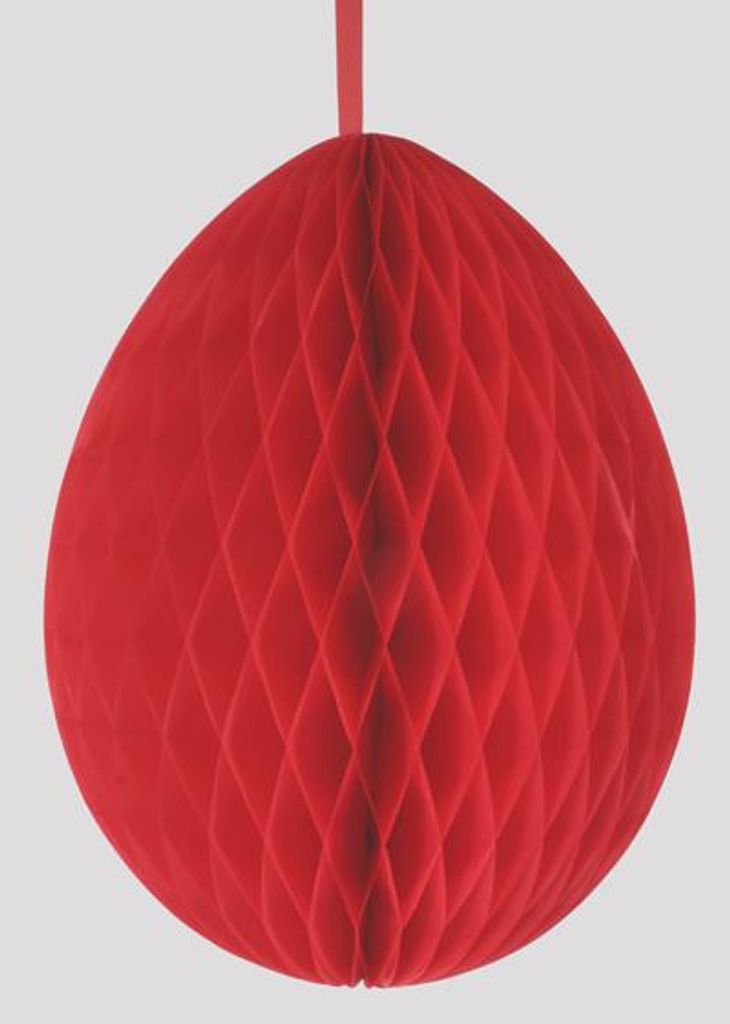 Wabenball Osterei rot 50 cm