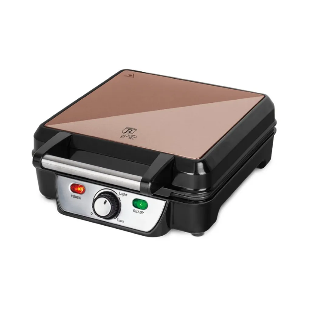 Offerta Berlinger Haus: Ferro Waffle Antiaderente 4 Cialde Oro Rosa