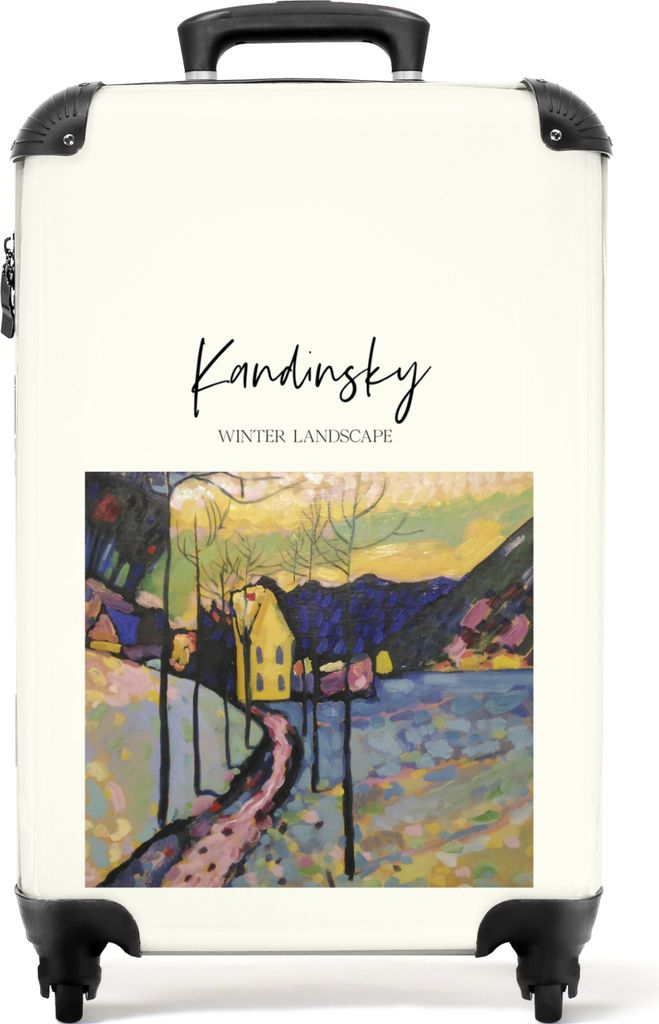 NoBoringSuitcases.com Koffer Handgepäck Trolley Rollkoffer Kleine Reisekoffer mit 4 Rollen - Kunst - Modern - Kandinsky - Vintage - Alte Meister...