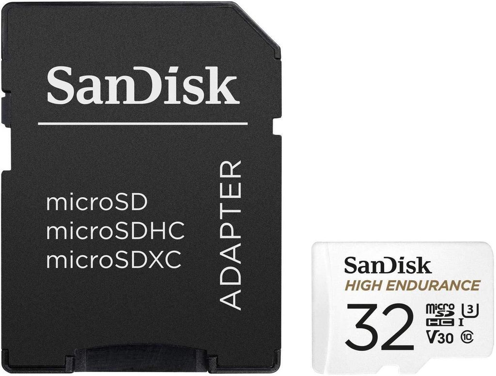 SanDisk High Endurance, 32 GB, MicroSDHC, Klasa 10, UHS-I, Zdjęcie produktu 