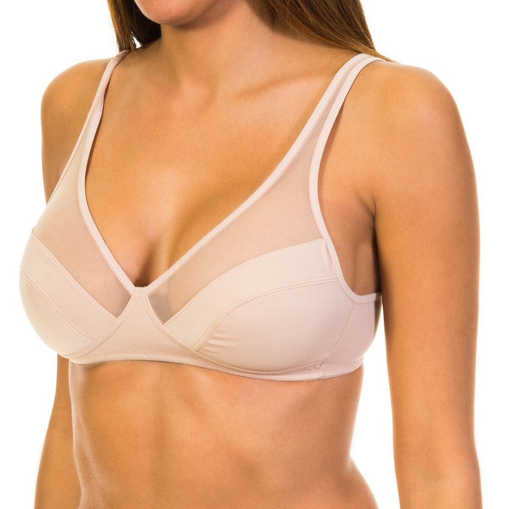DIM Der bügellose BH mit elastischen Seiten 04974 für Damen bietet Komfort und eine natürliche Passform für den ganzen Tag