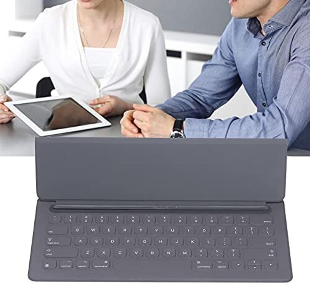 Ashata Wireless Smart Bluetooth Tastatur Pro First/Second Generation (2015-2017), 12,9-Zoll-Tablet-Lederhülle, 64 Tasten, faltbar, einfach Carry