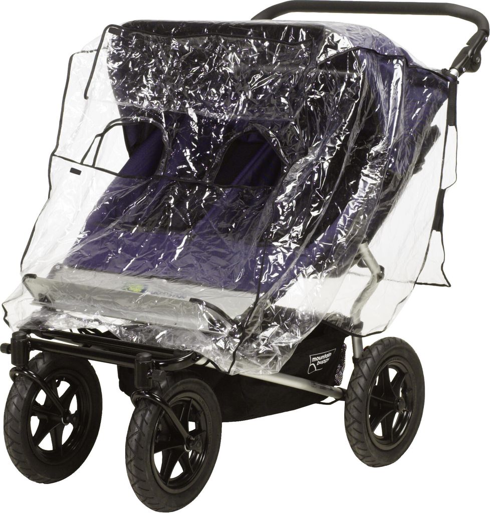 Playshoes Regen-Verdeck für Zwillingswagen, in transparent Produktbild 