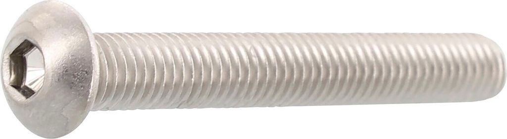 ISO7380-1 M 5x 25 Edelstahl A2-070 Linsenschraube mit Innensechskant
