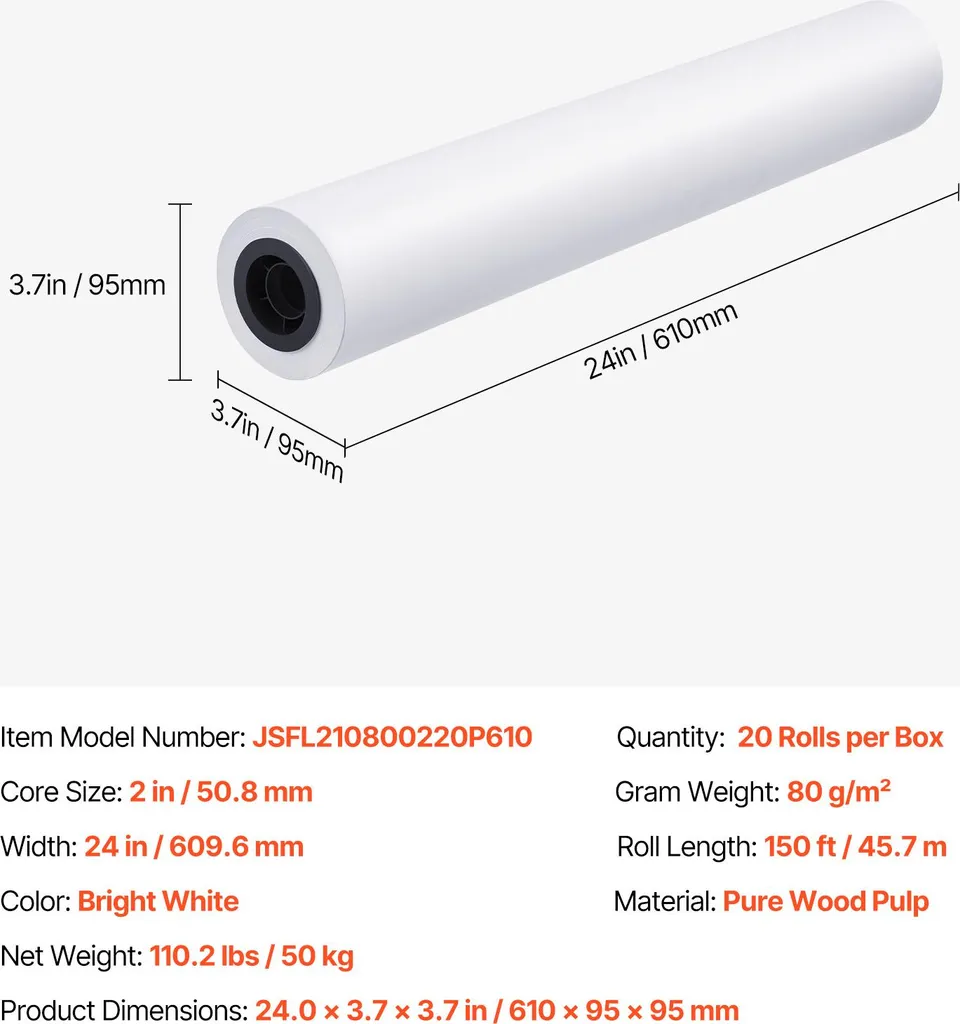 Rouleaux Papier Grand Format pour Impression de Plans d'Architecture et SIG - 7