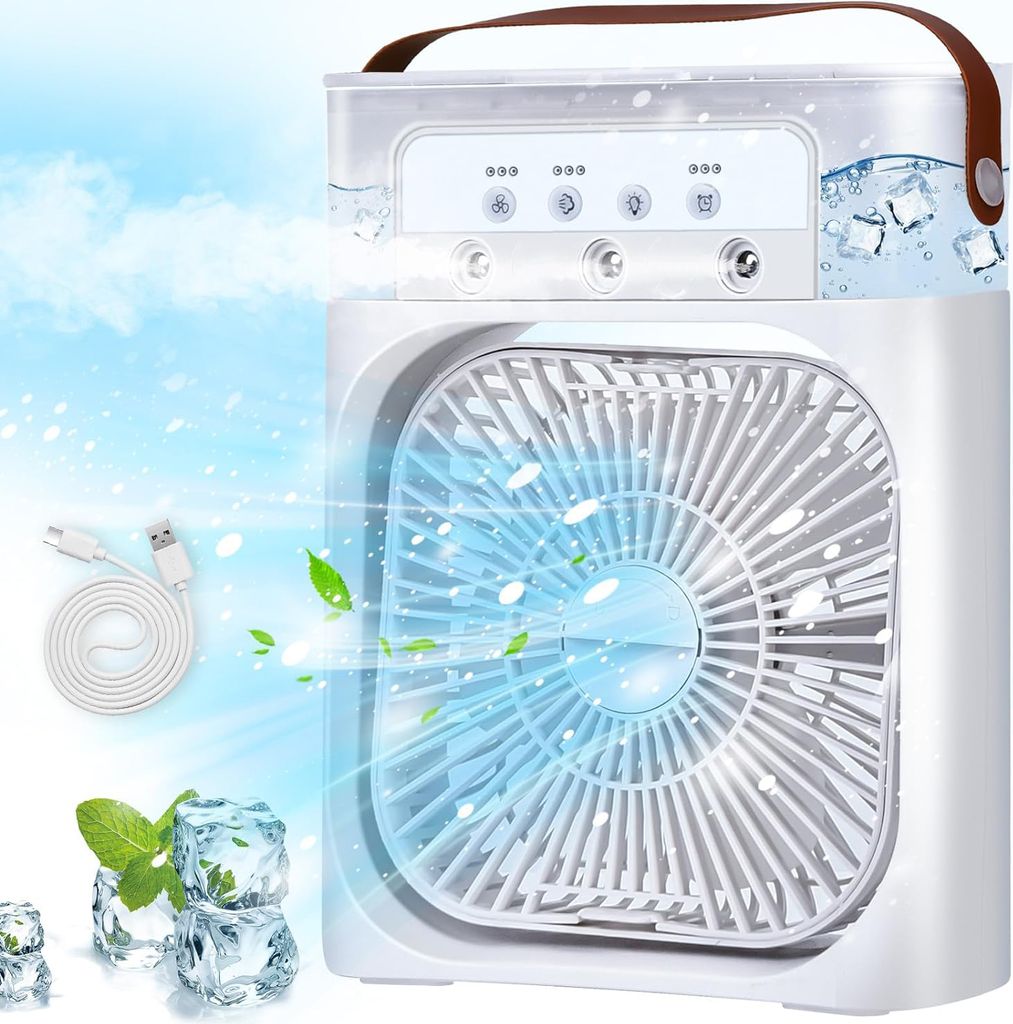 Tischventilator mit Kühlung USB Ventilator mit Produktbild 