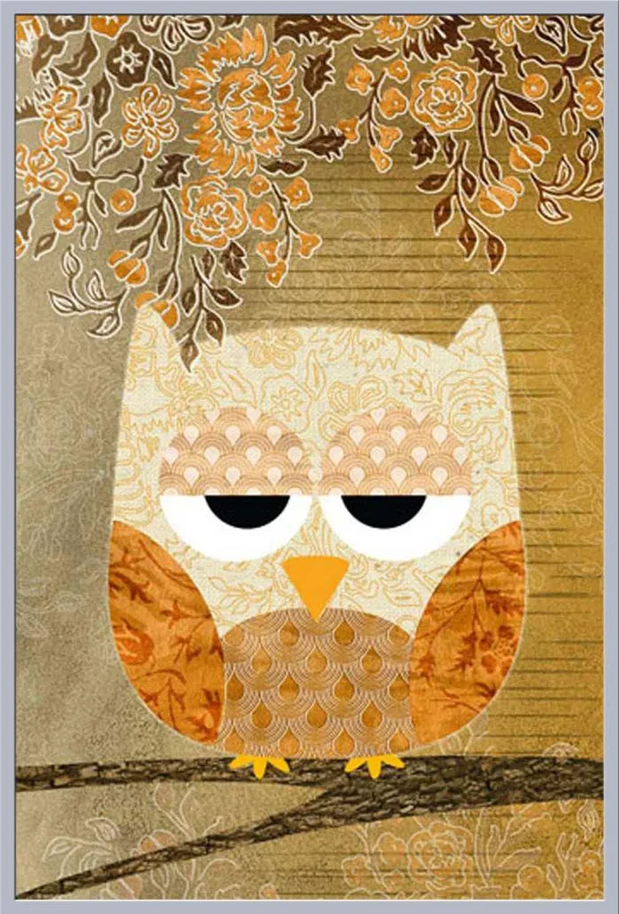 Affiche Sweet Owl Shinsuke Maxi avec Cadre Antique Argenté en Acrylique